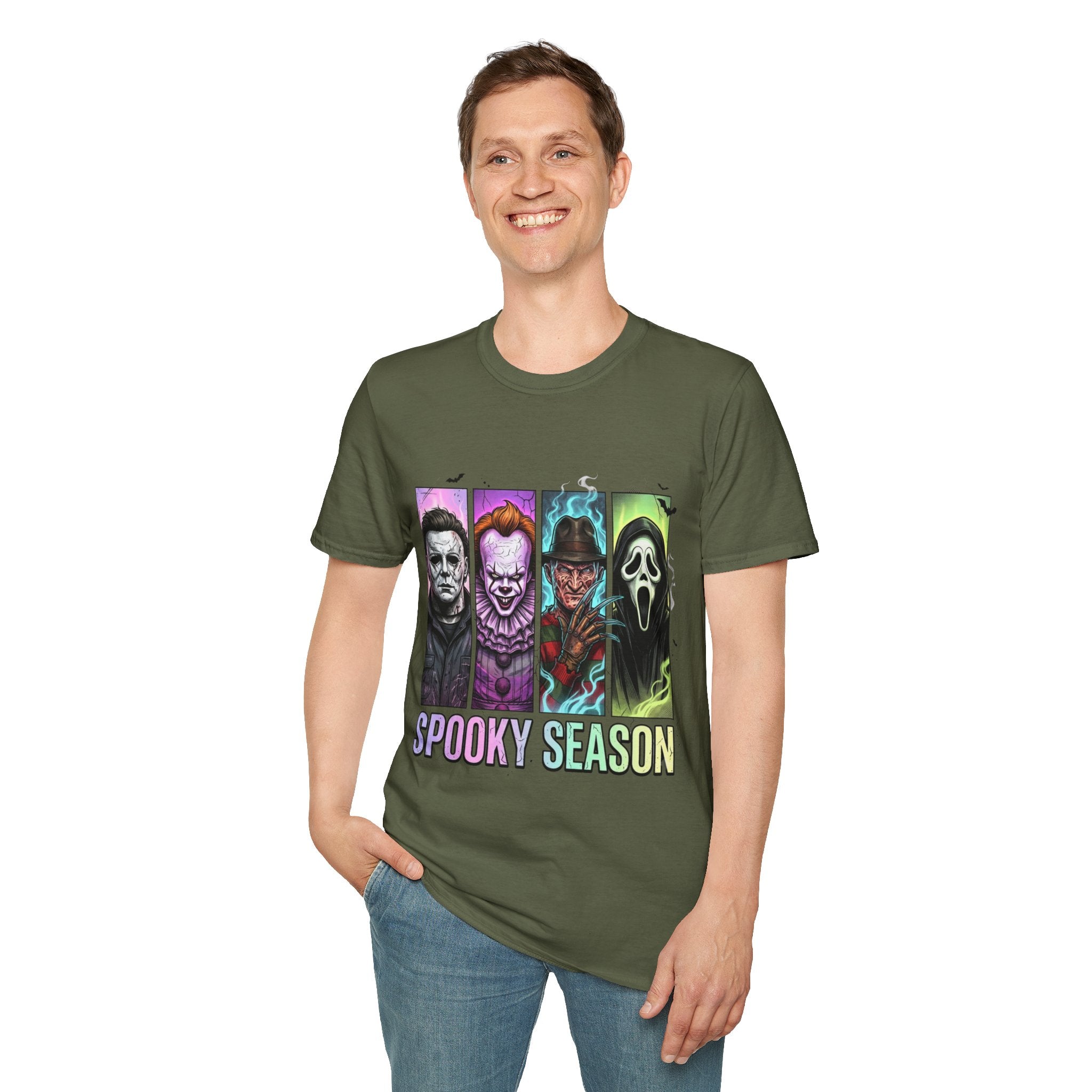 Halloween Horror Icons T-Shirt — "Spooky Season" Graphic Tee