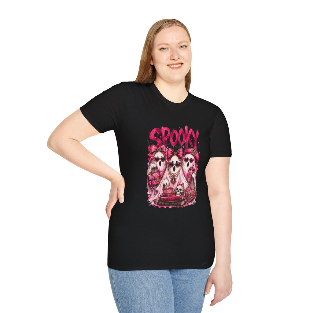 Spooky Pink Skull Trio T-Shirt