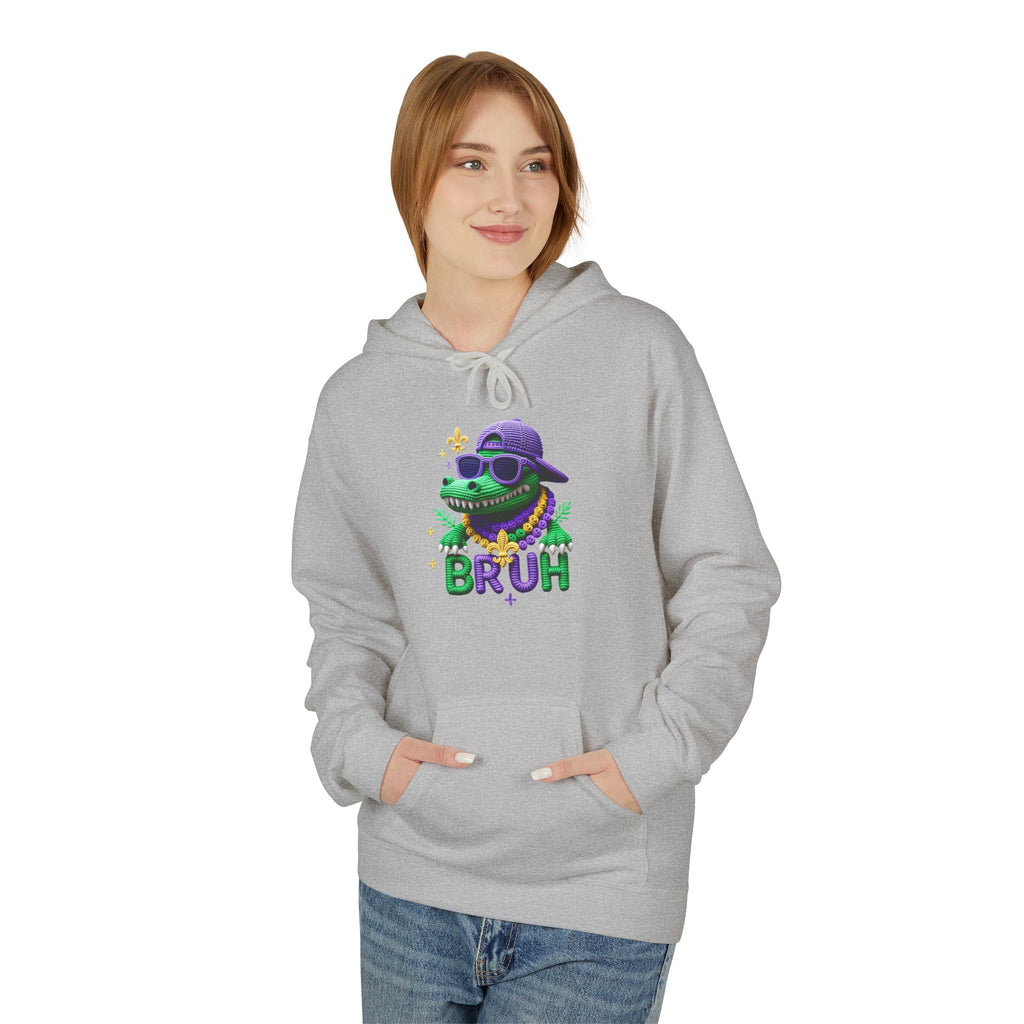 Mardi Gras Louisiana Fleur-de-Lis Hoodie — Bruh Gator Graphic