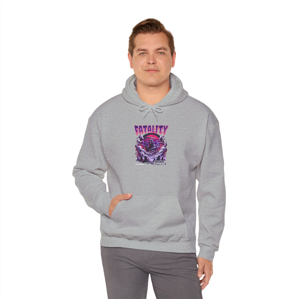 Halloween Spooky Club Hoodie — Fatality Retro Skull Horror Pullover