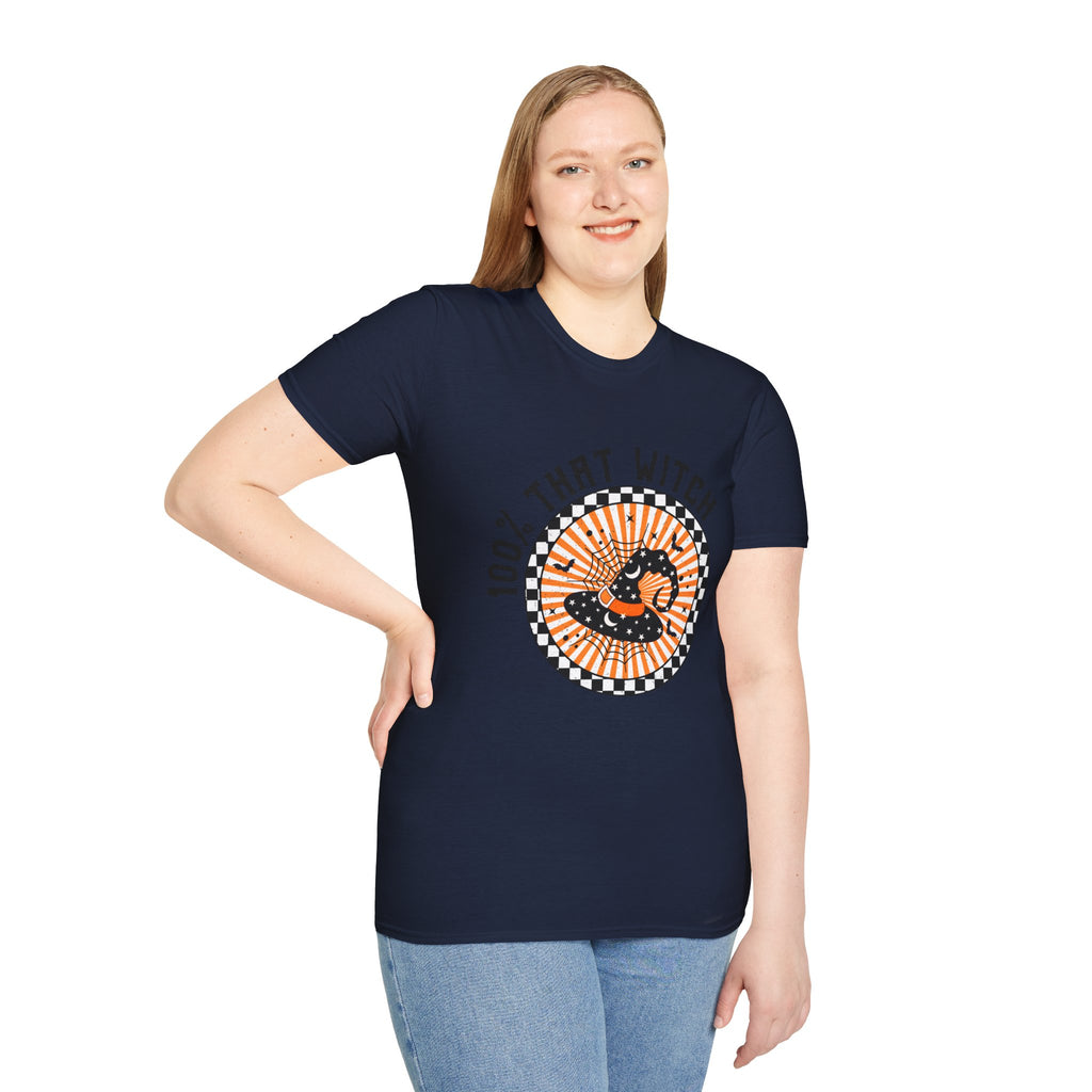 100% That Witch T-Shirt — Retro Halloween Witch Graphic Tee