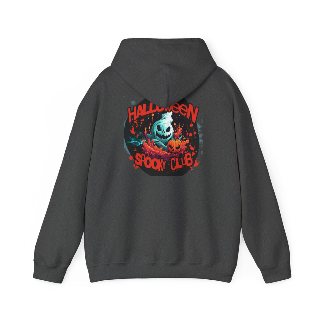 Halloween Spooky Club Hoodie — Fatality Retro Skull Horror Pullover