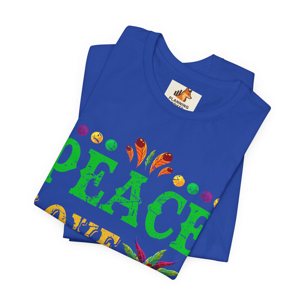 Mardi Gras T-Shirt — "Peace Love Gumbo" Festive Carnival Tee