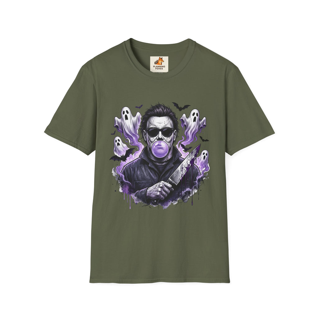 Vintage Horror Icon T-Shirt — Bubblegum Jason Design