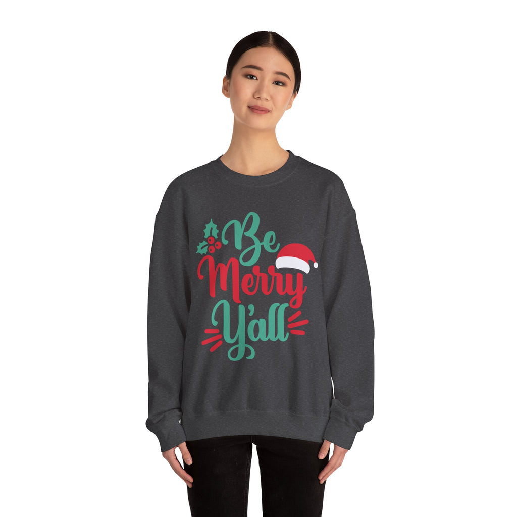 Be Merry Y'all Christmas Sweatshirt