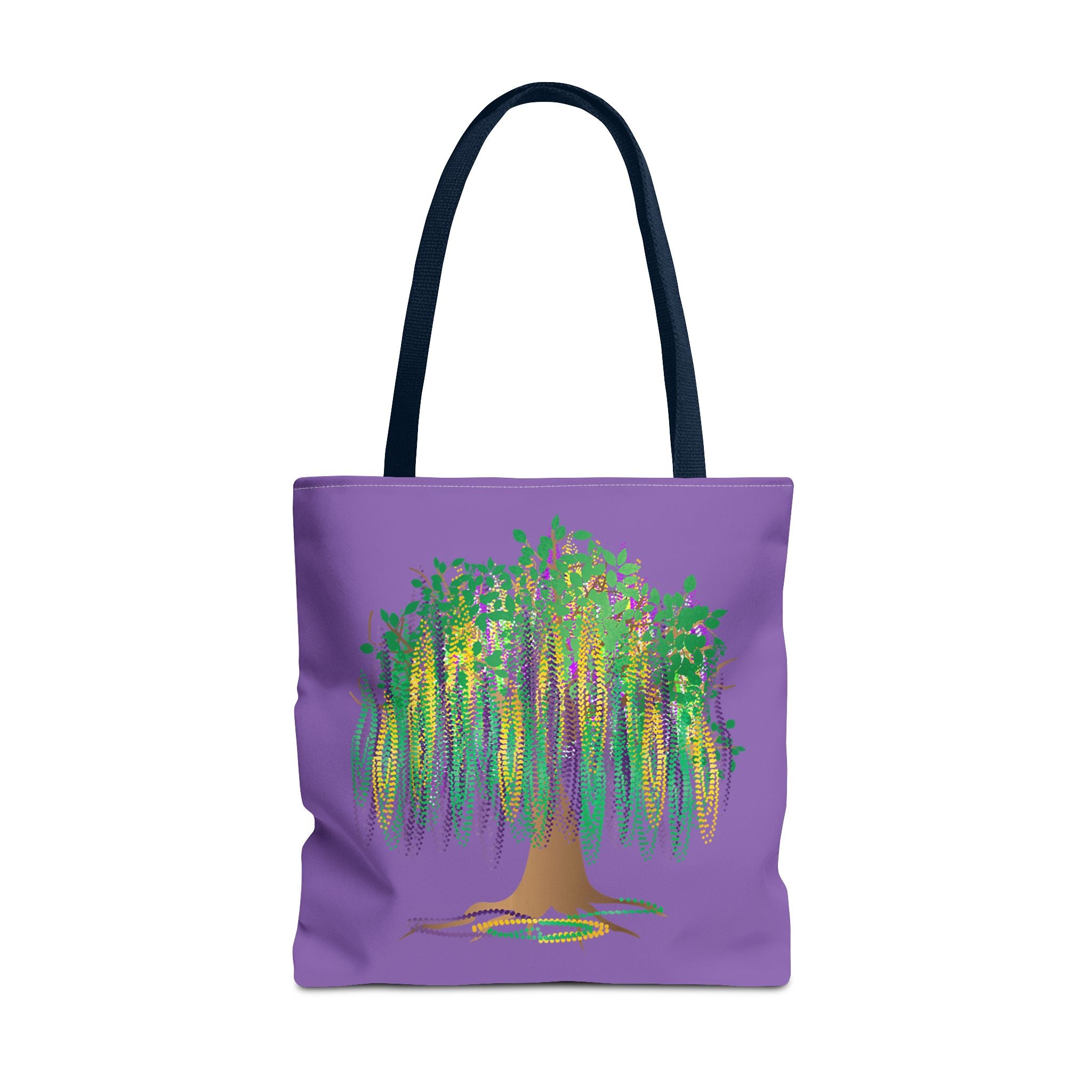 Mardi Gras Bead Tree Art Tote