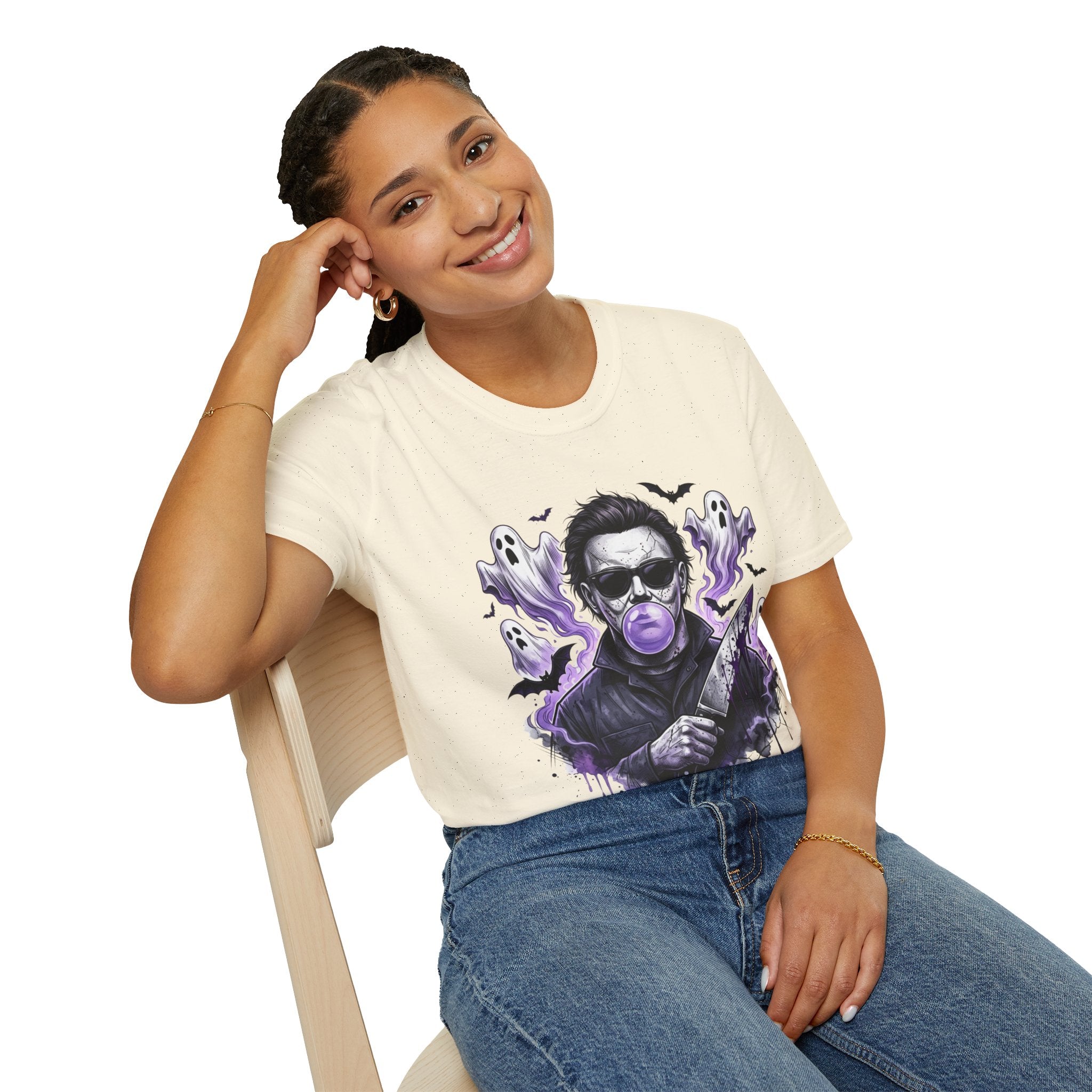 Vintage Horror Icon T-Shirt — Bubblegum Jason Design