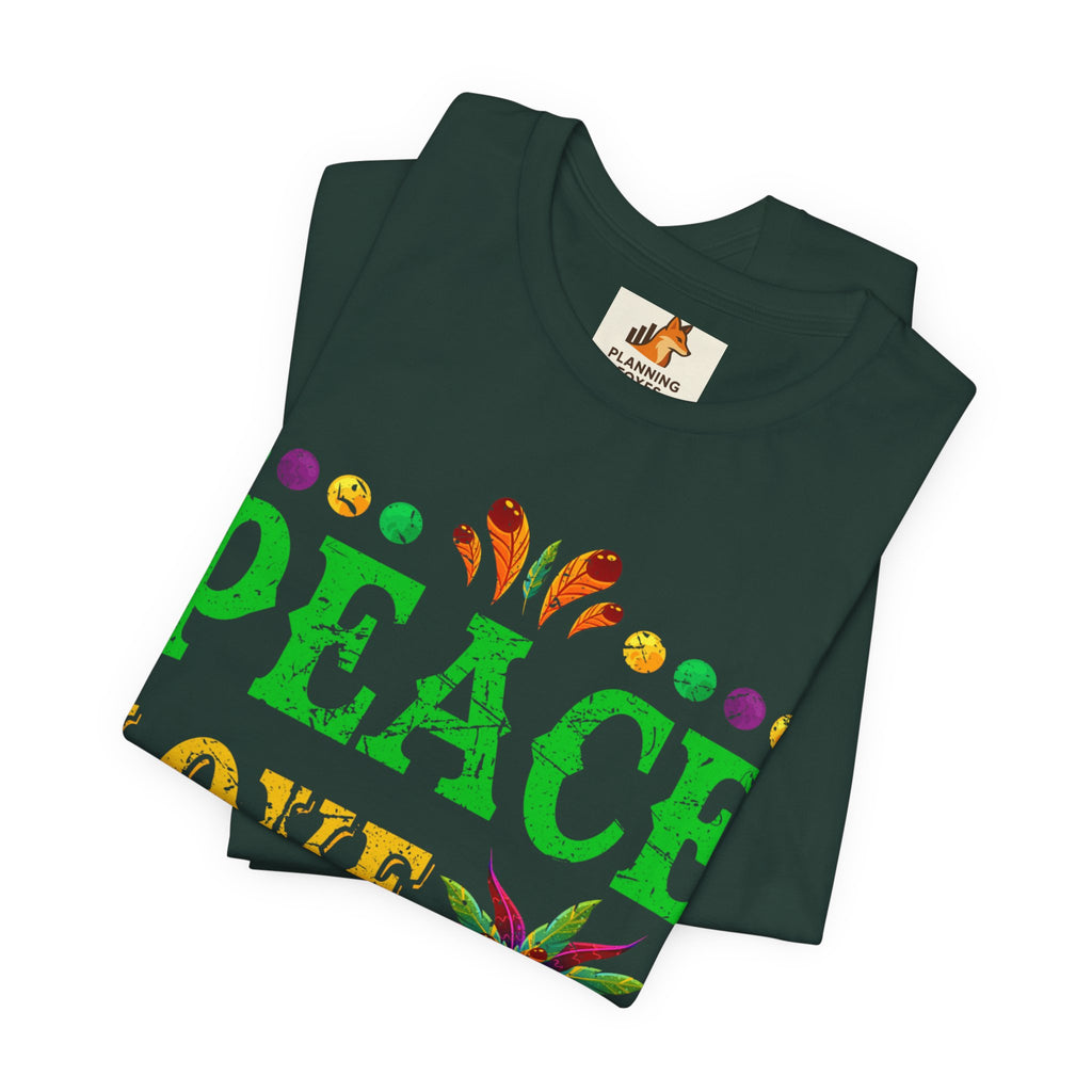Mardi Gras T-Shirt — "Peace Love Gumbo" Festive Carnival Tee