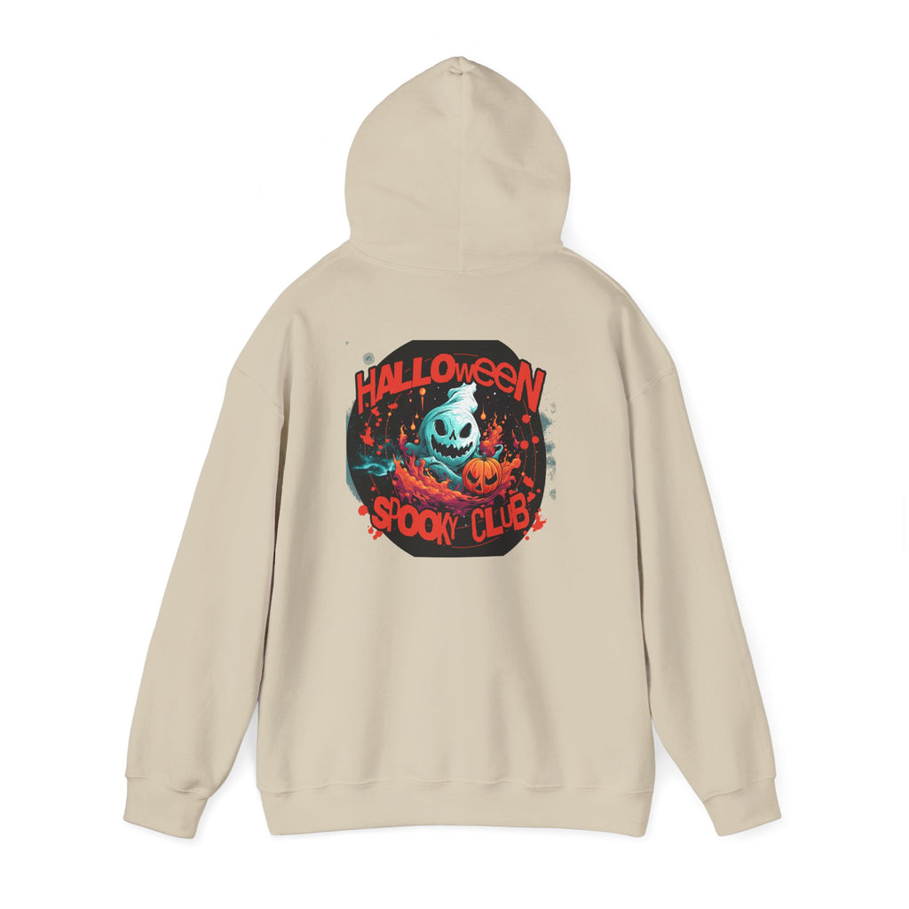 Halloween Spooky Club Hoodie — Fatality Retro Skull Horror Pullover