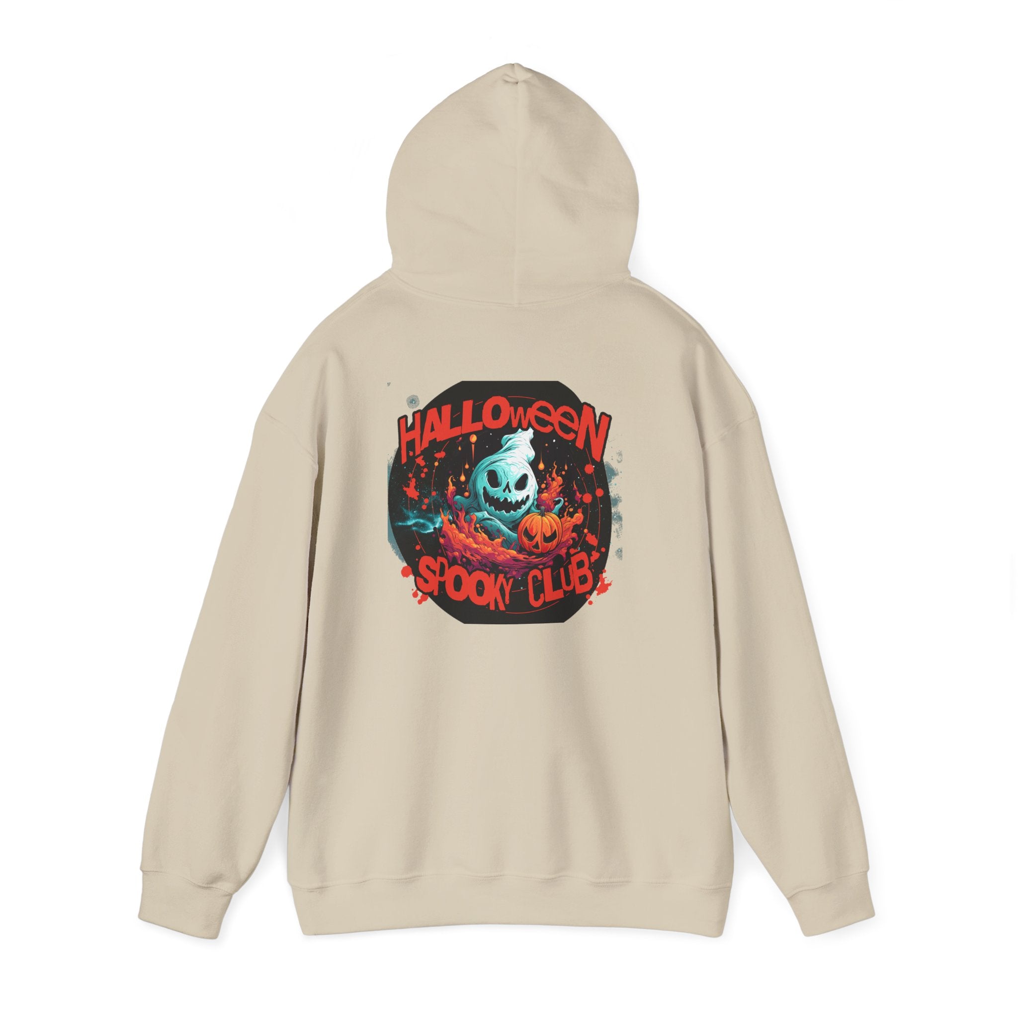 Halloween Spooky Club Hoodie — Fatality Retro Skull Horror Pullover