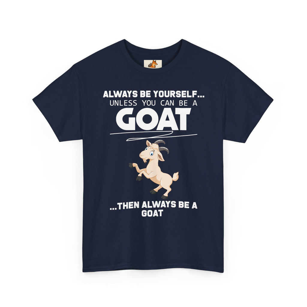 Cute Cartoon Goat Graphic Tee — Playful Farm Animal Shirt