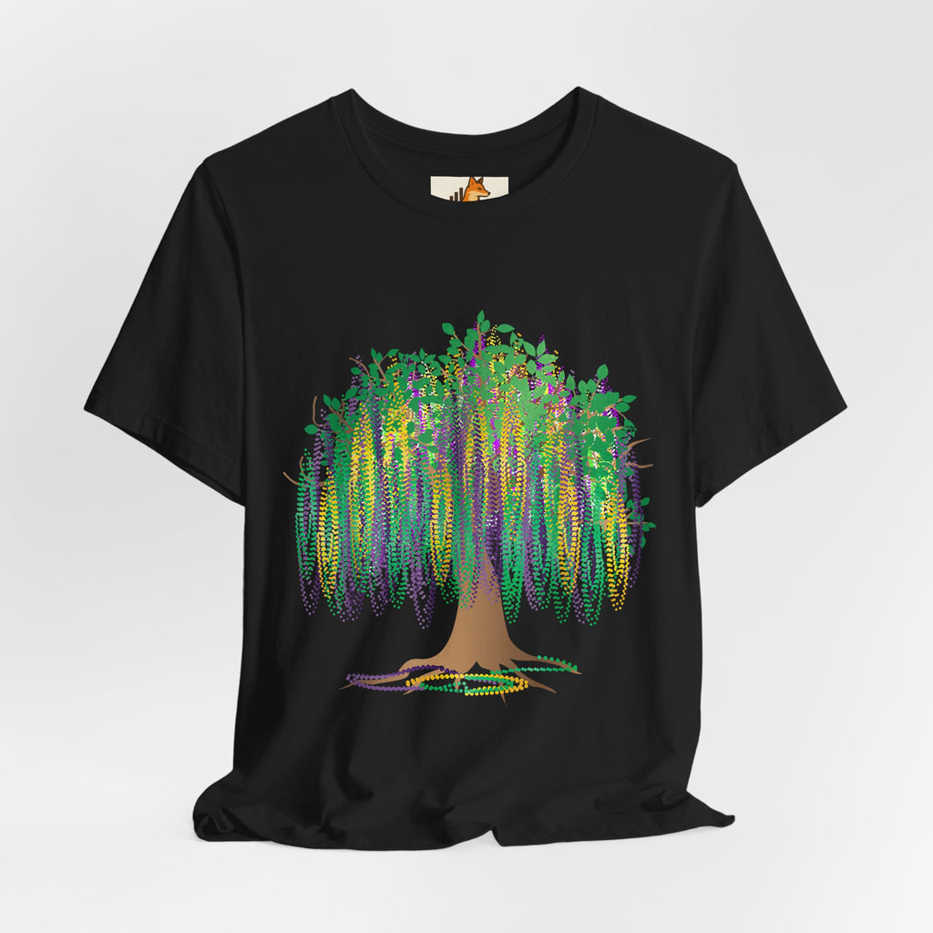 Mardi Gras Willow T-Shirt — Louisiana Fleur-de-Lis Tee