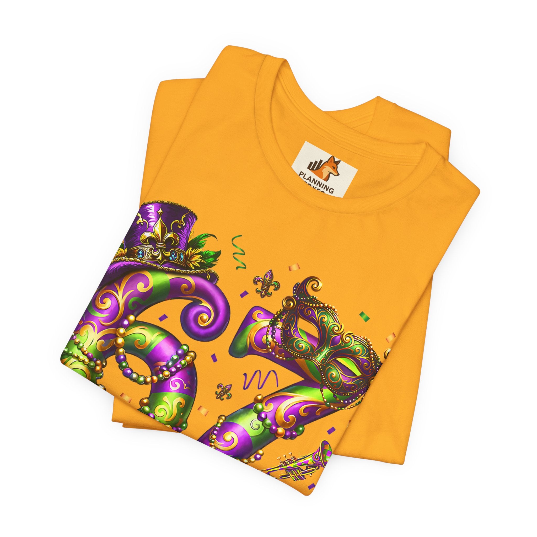 Mardi Gras 67 Bruh T-Shirt — Festive Beads & Mask Party Tee