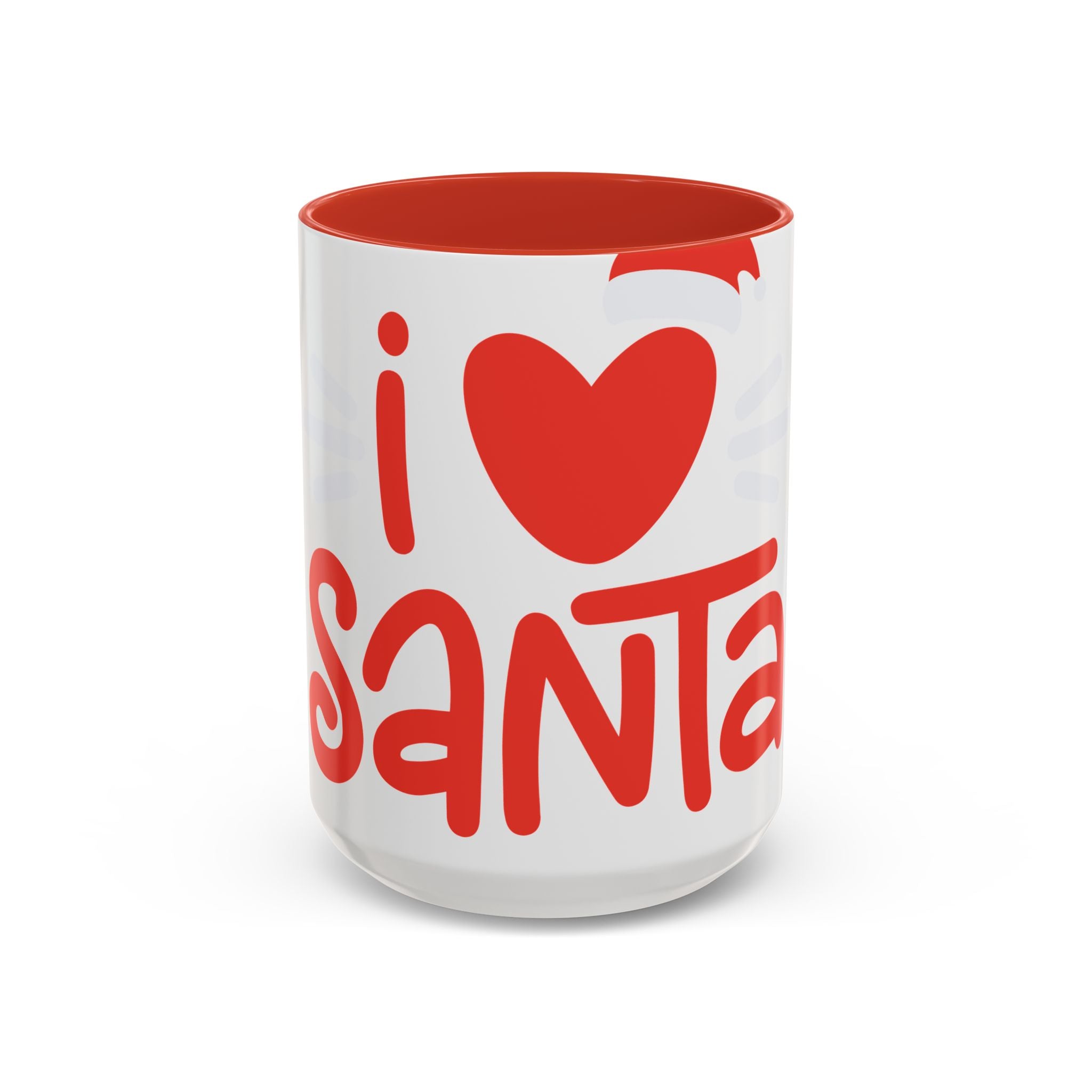 I  Santa Christmas Coffee Mug — Holiday Accent Mug (11/15oz)