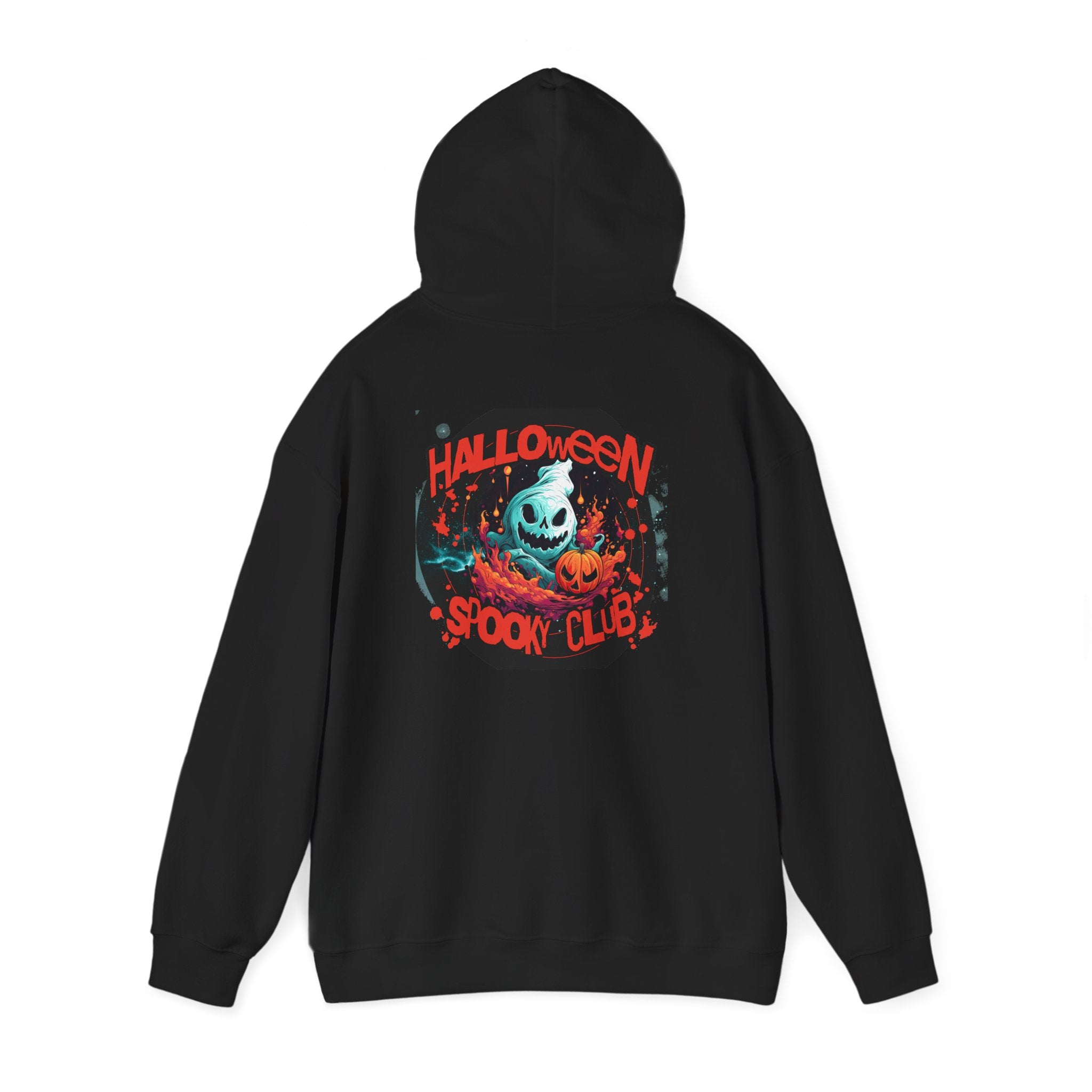 Halloween Spooky Club Hoodie — Fatality Retro Skull Horror Pullover