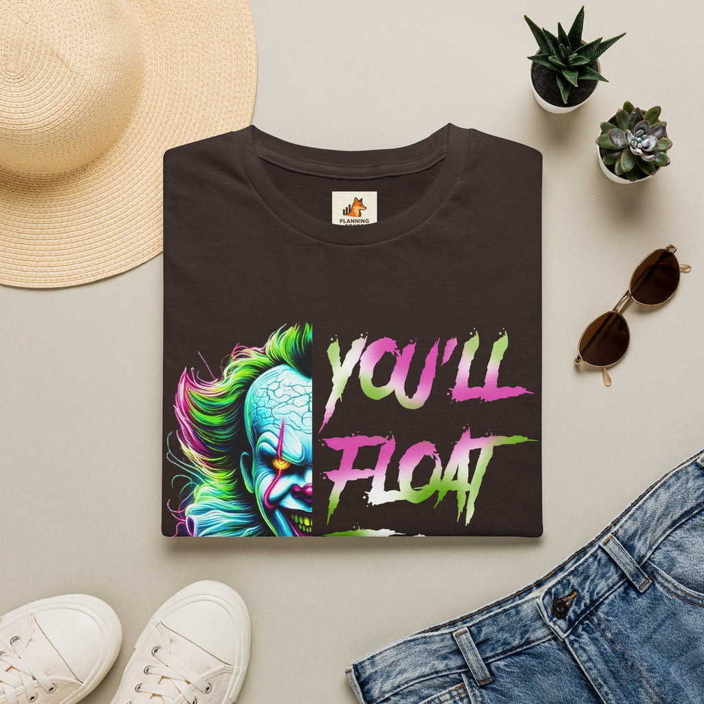Horror Clown IT "You'll Float Too" T‑Shirt