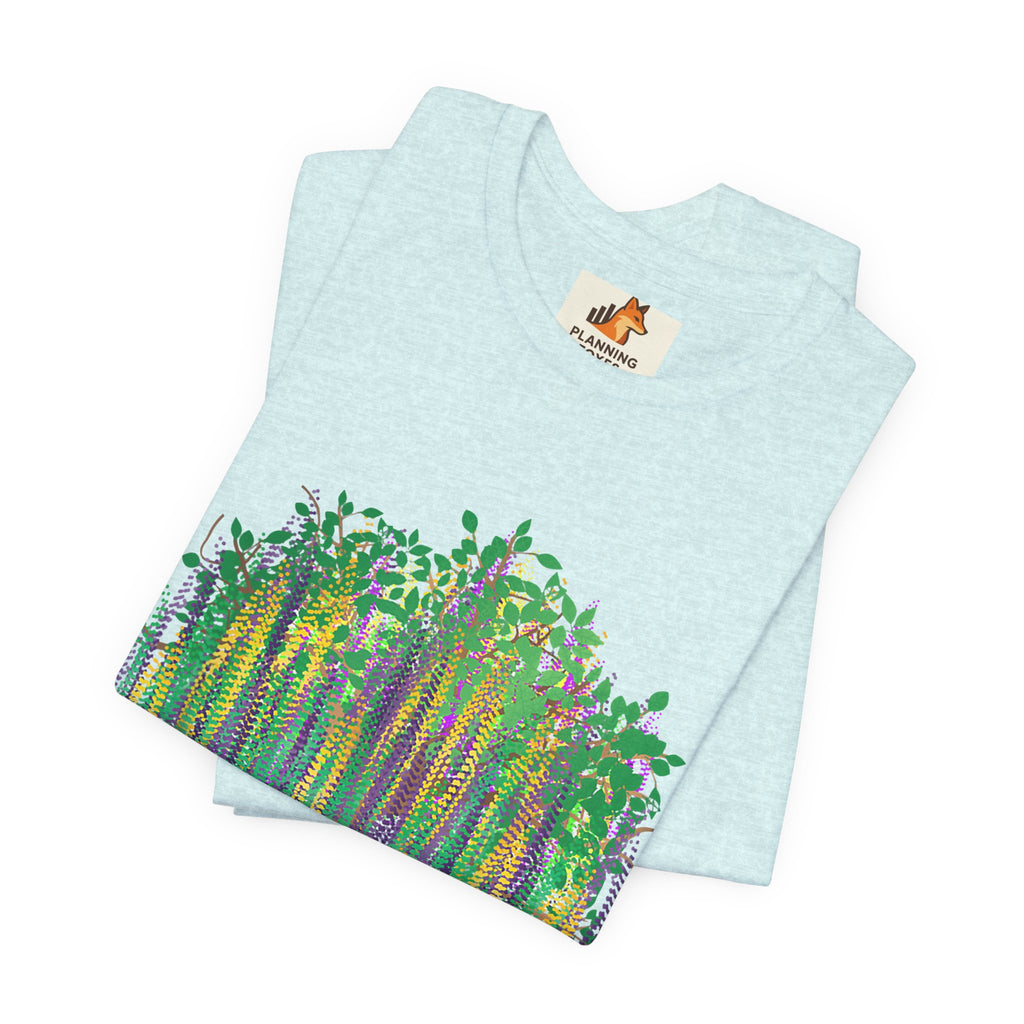 Mardi Gras Willow T-Shirt — Louisiana Fleur-de-Lis Tee