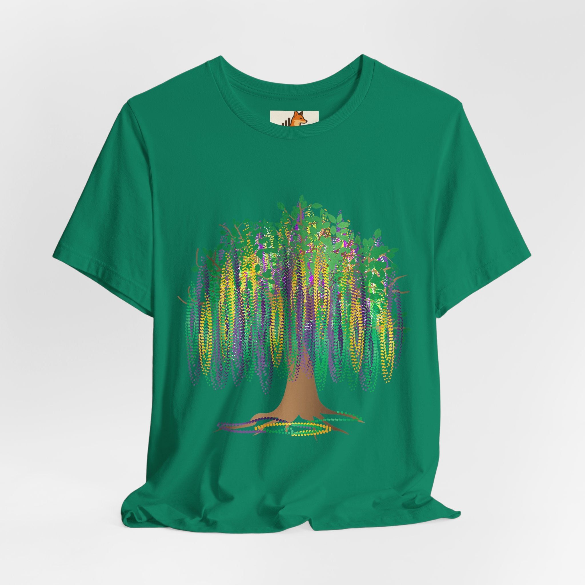 Mardi Gras Willow T-Shirt — Louisiana Fleur-de-Lis Tee