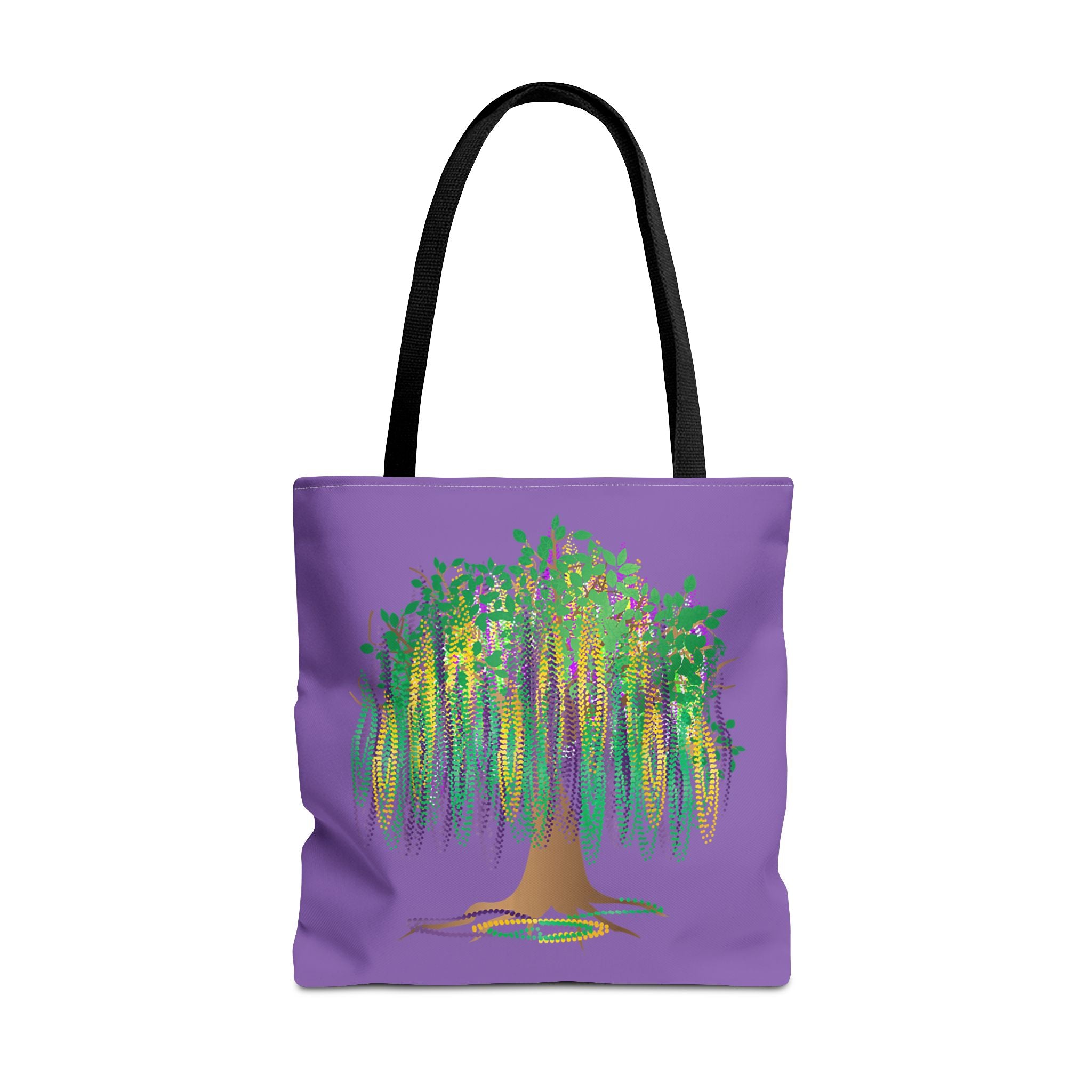 Mardi Gras Bead Tree Art Tote