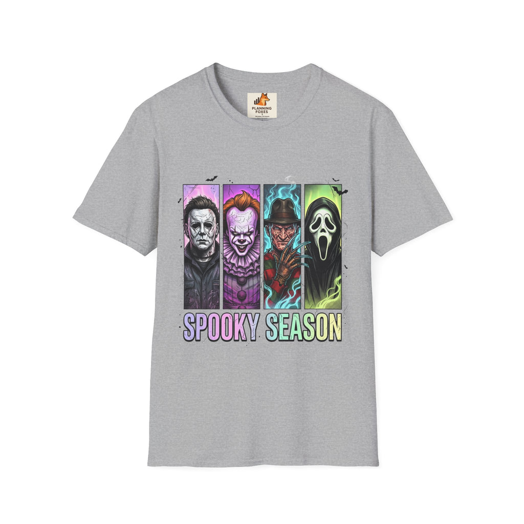 Halloween Horror Icons T-Shirt — "Spooky Season" Graphic Tee