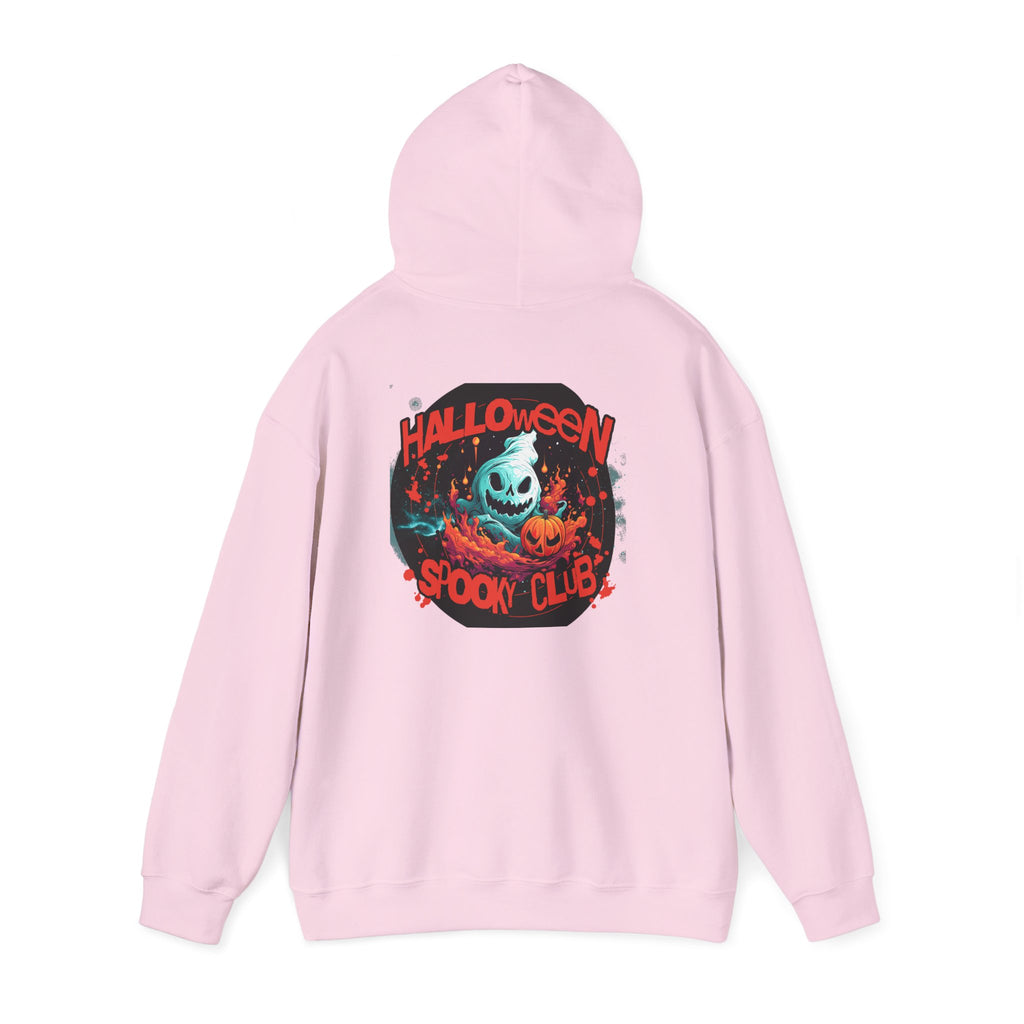 Halloween Spooky Club Hoodie — Fatality Retro Skull Horror Pullover