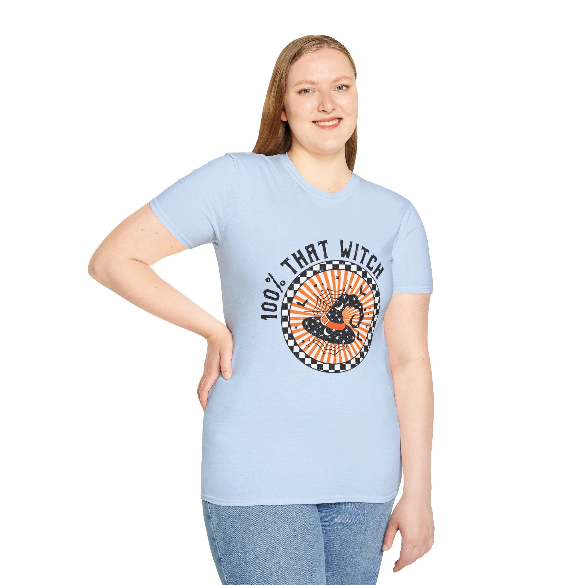 100% That Witch T-Shirt — Retro Halloween Witch Graphic Tee