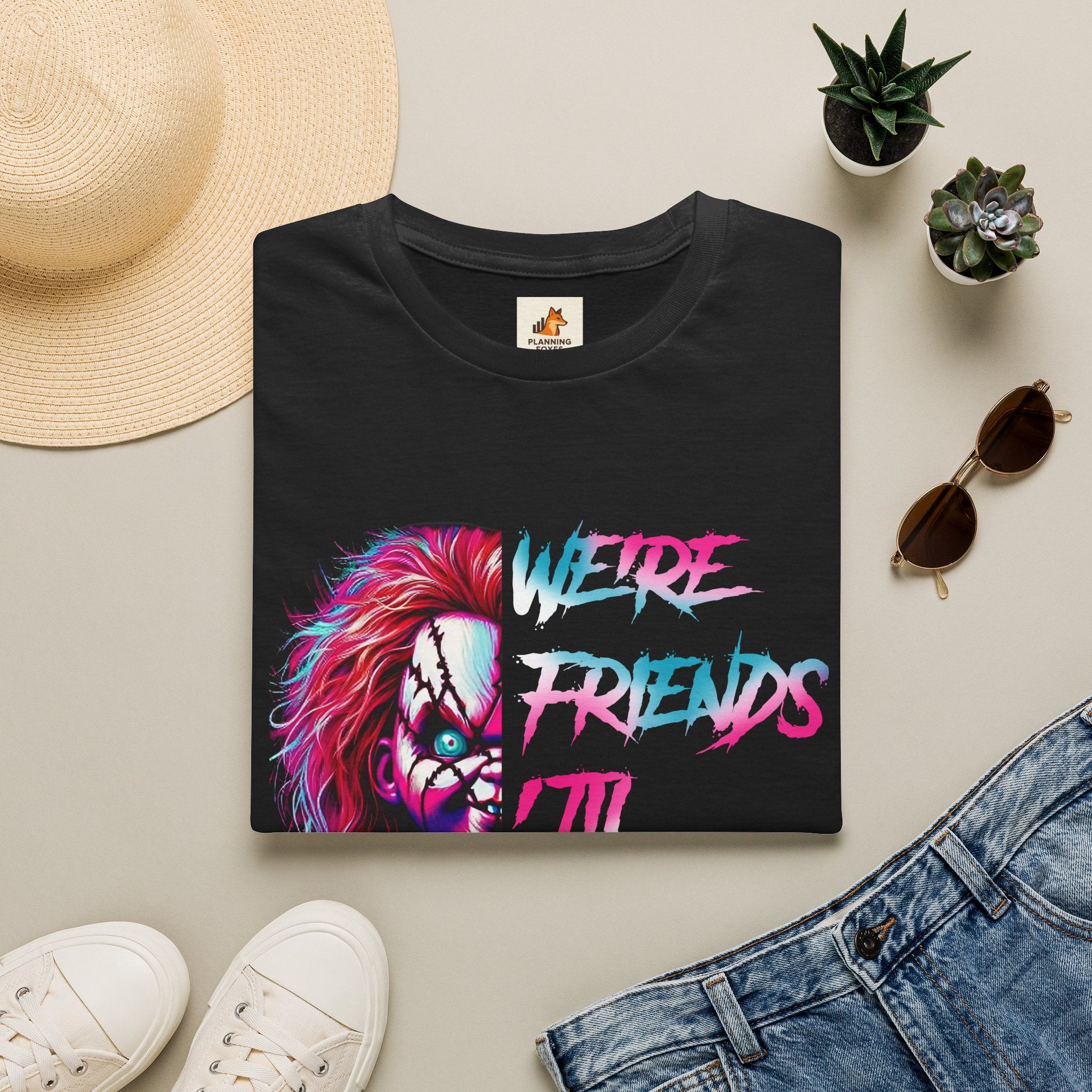 Creepy Clown Chucky "We’re Friends Till The End" T-Shirt