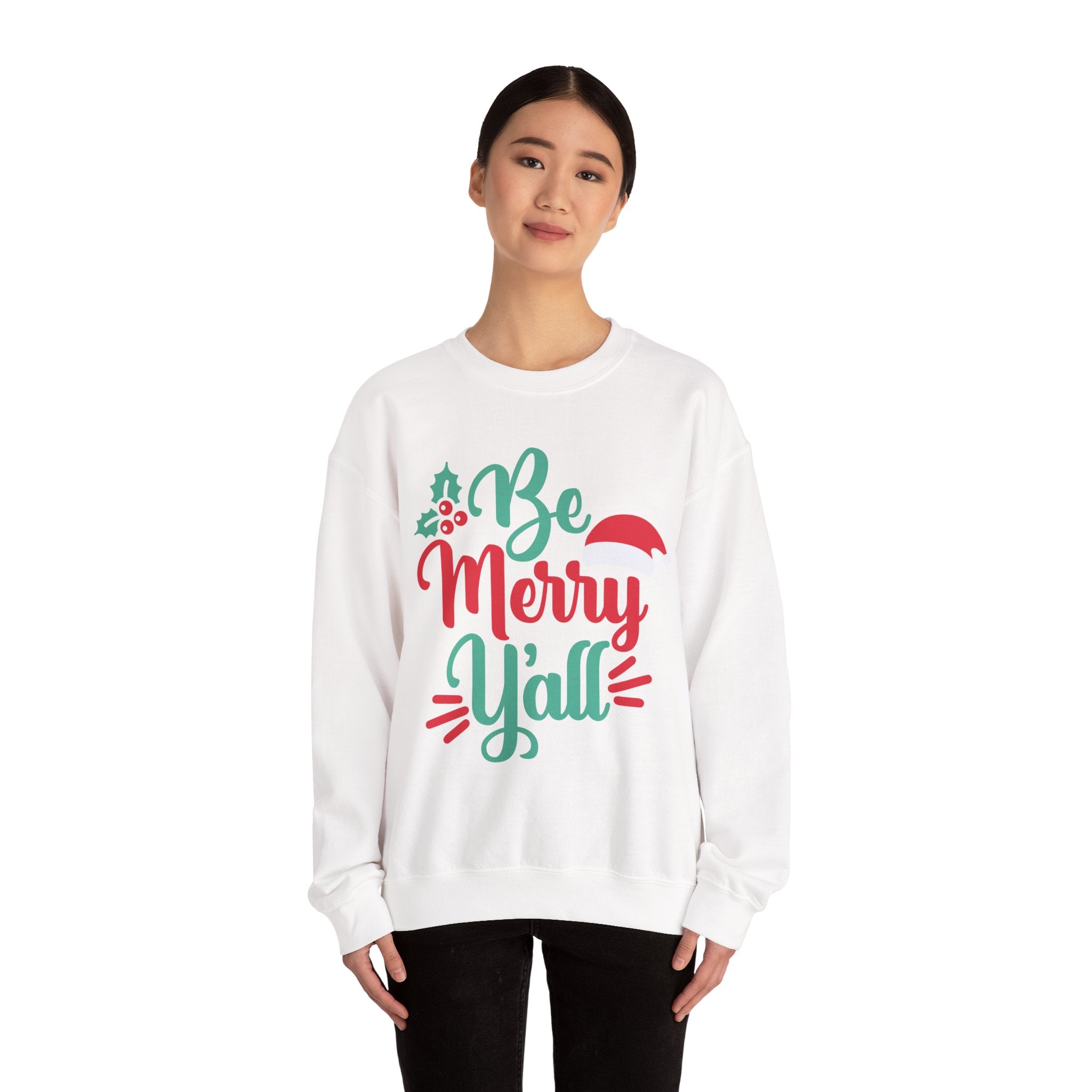 Be Merry Y'all Christmas Sweatshirt