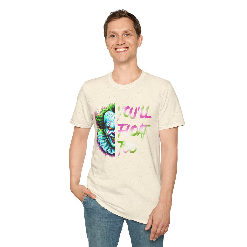 Horror Clown IT "You'll Float Too" T‑Shirt