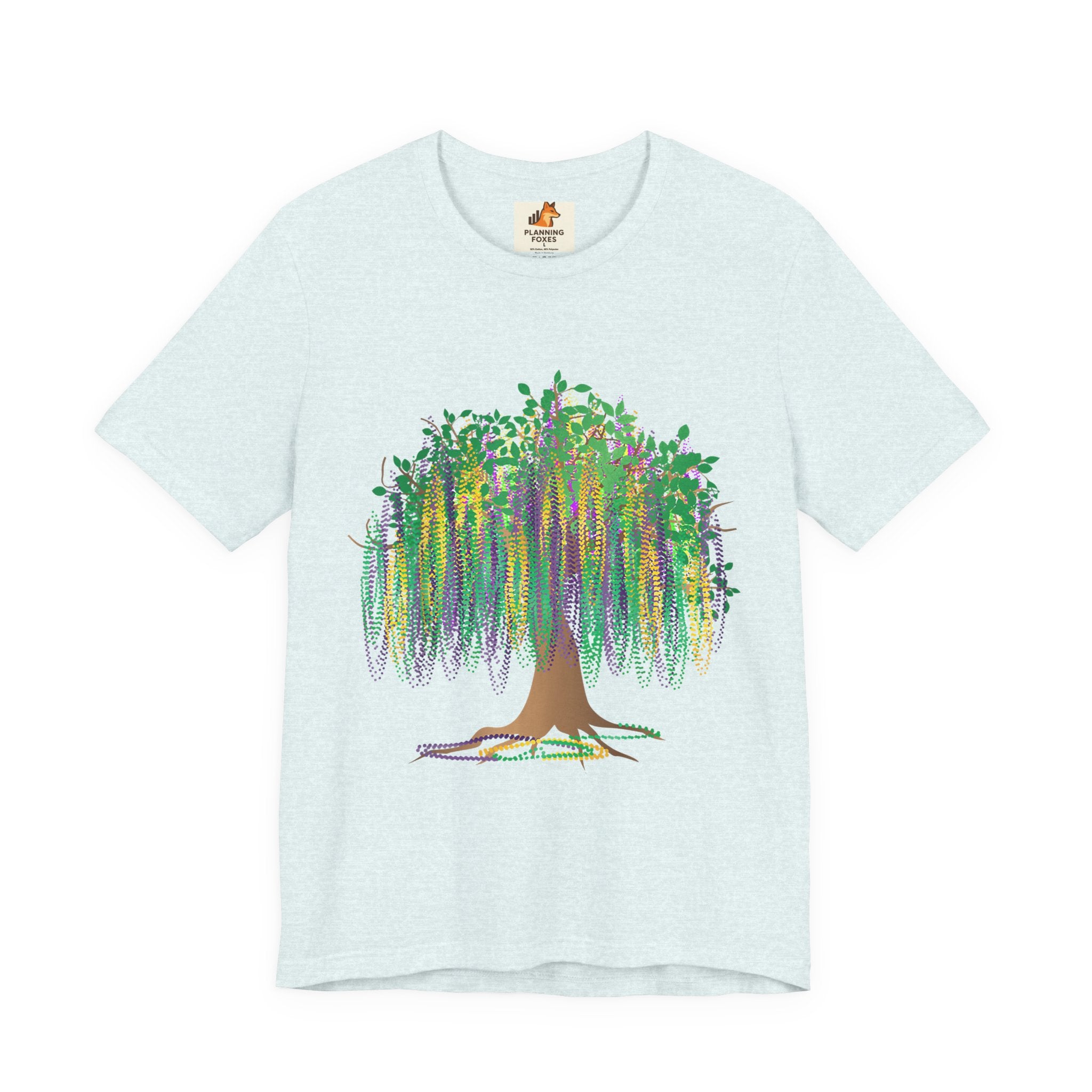 Mardi Gras Willow T-Shirt — Louisiana Fleur-de-Lis Tee