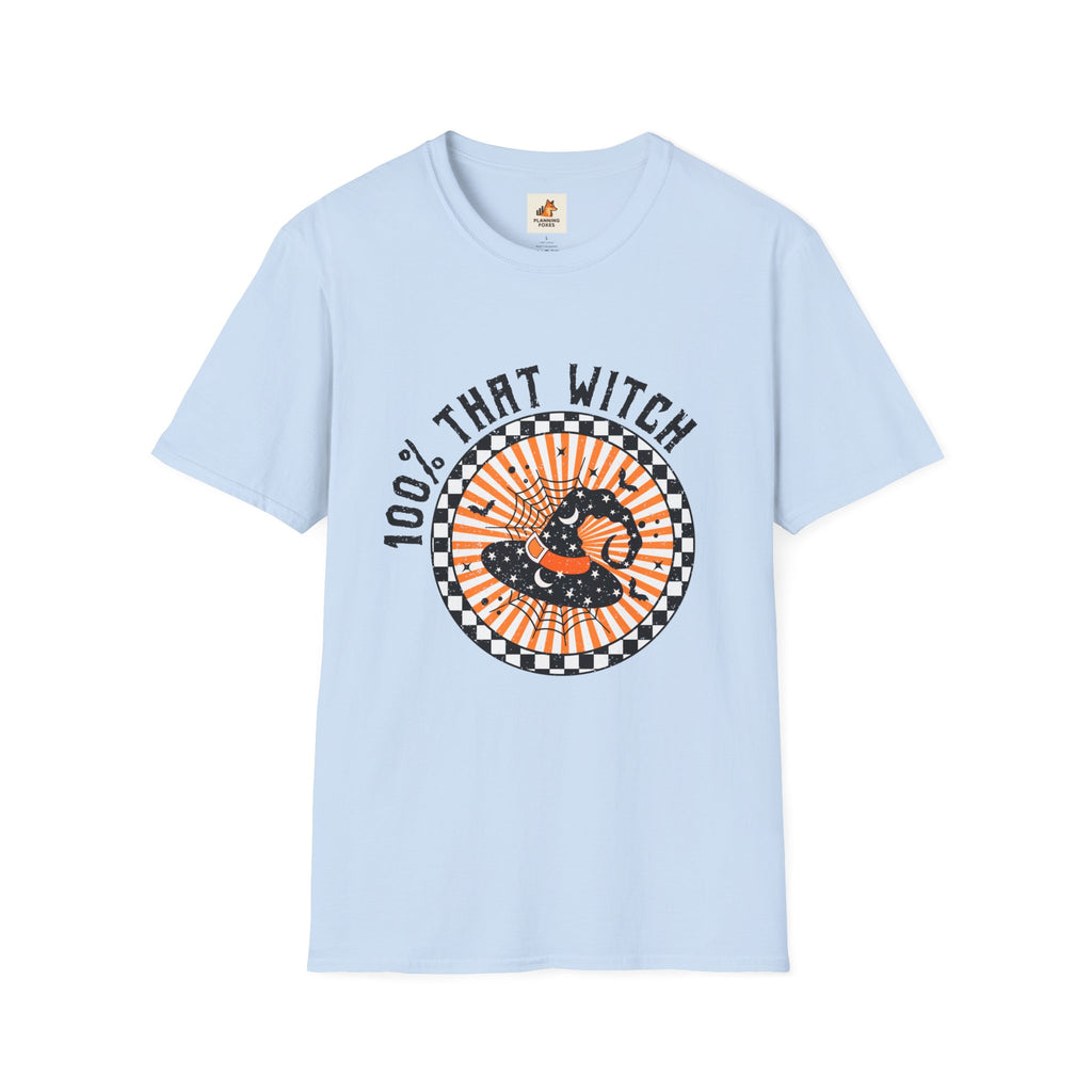 100% That Witch T-Shirt — Retro Halloween Witch Graphic Tee