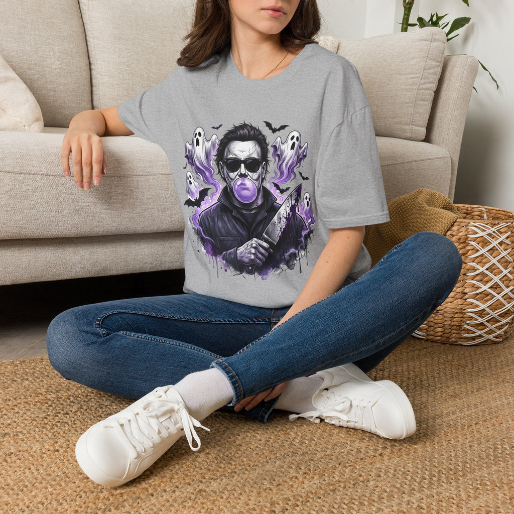 Vintage Horror Icon T-Shirt — Bubblegum Jason Design