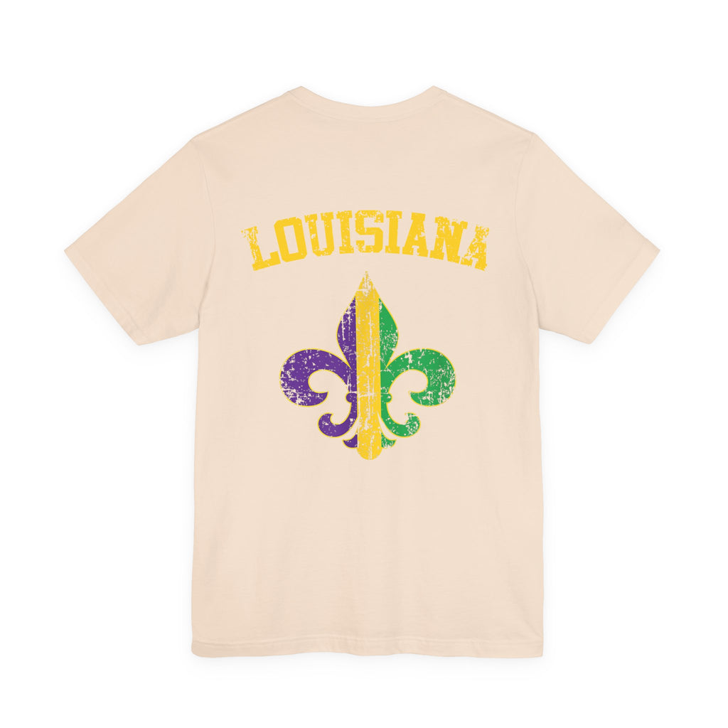King Cake Calories Tee — Mardi Gras Louisiana Fleur-de-Lis Shirt