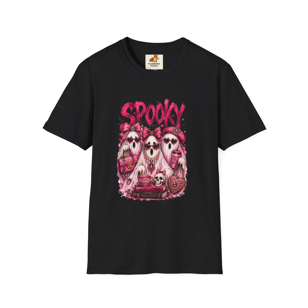 Spooky Pink Skull Trio T-Shirt