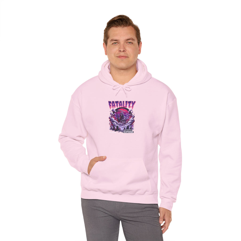 Halloween Spooky Club Hoodie — Fatality Retro Skull Horror Pullover