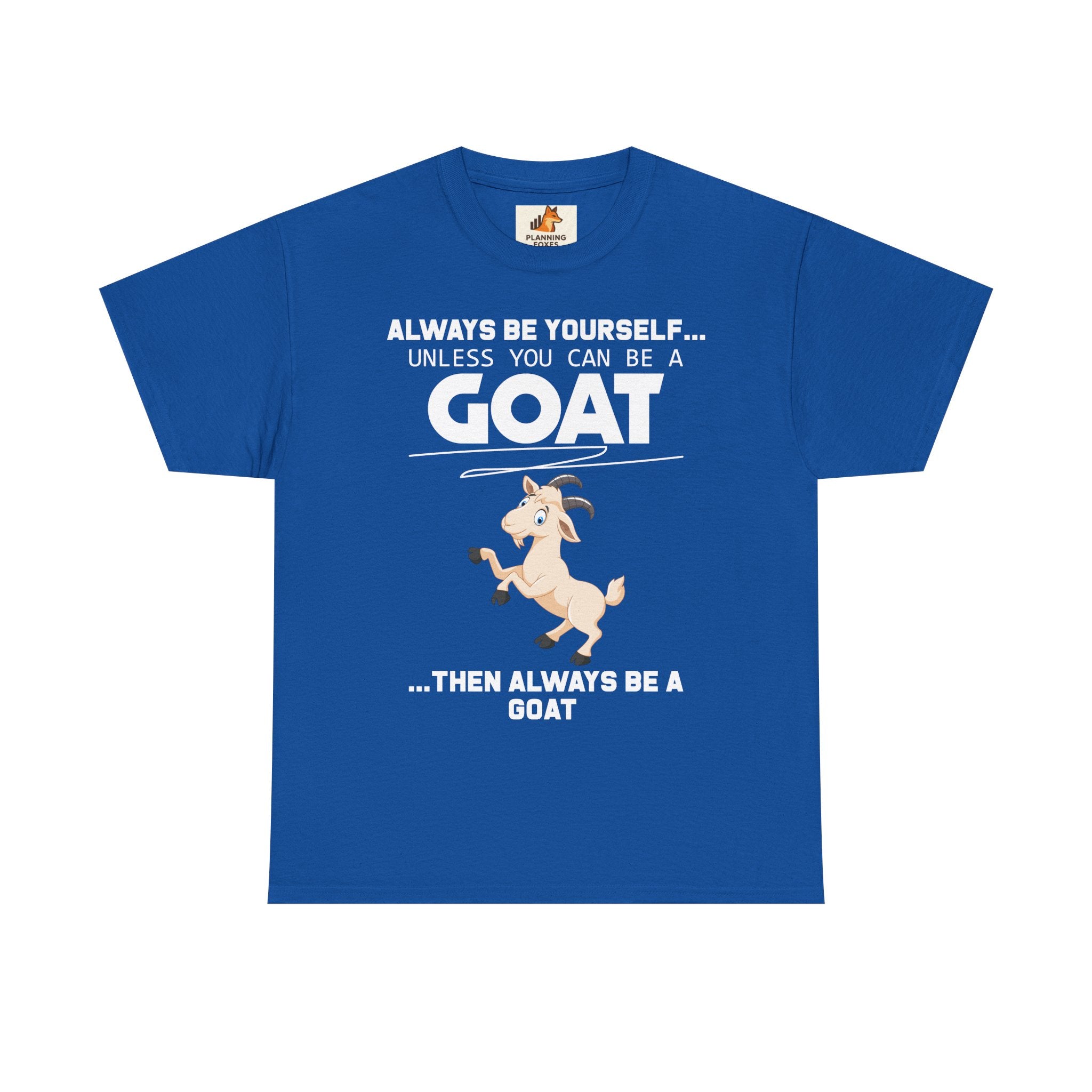 Cute Cartoon Goat Graphic Tee — Playful Farm Animal Shirt
