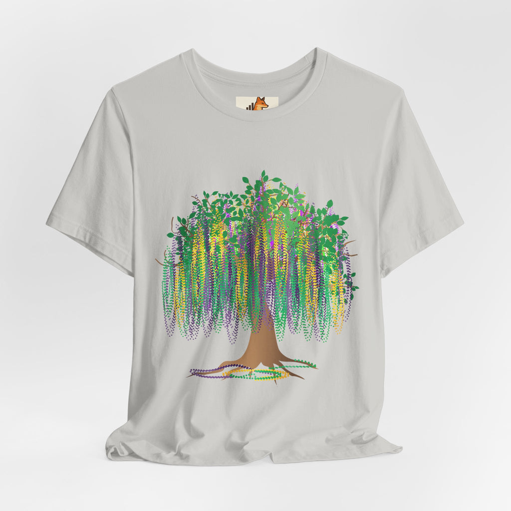 Mardi Gras Willow T-Shirt — Louisiana Fleur-de-Lis Tee