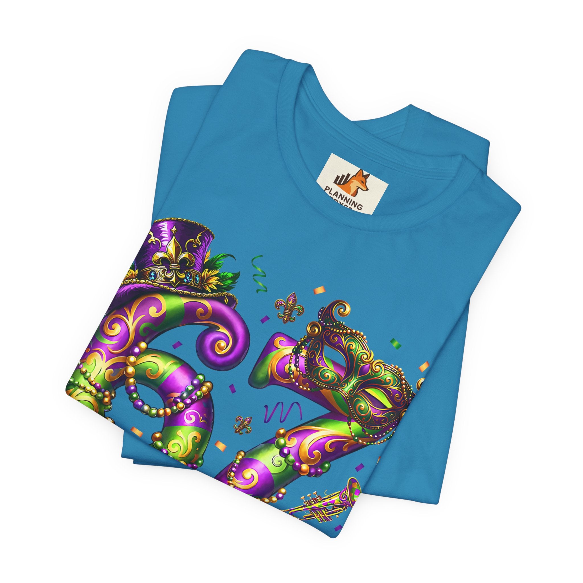 Mardi Gras 67 Bruh T-Shirt — Festive Beads & Mask Party Tee