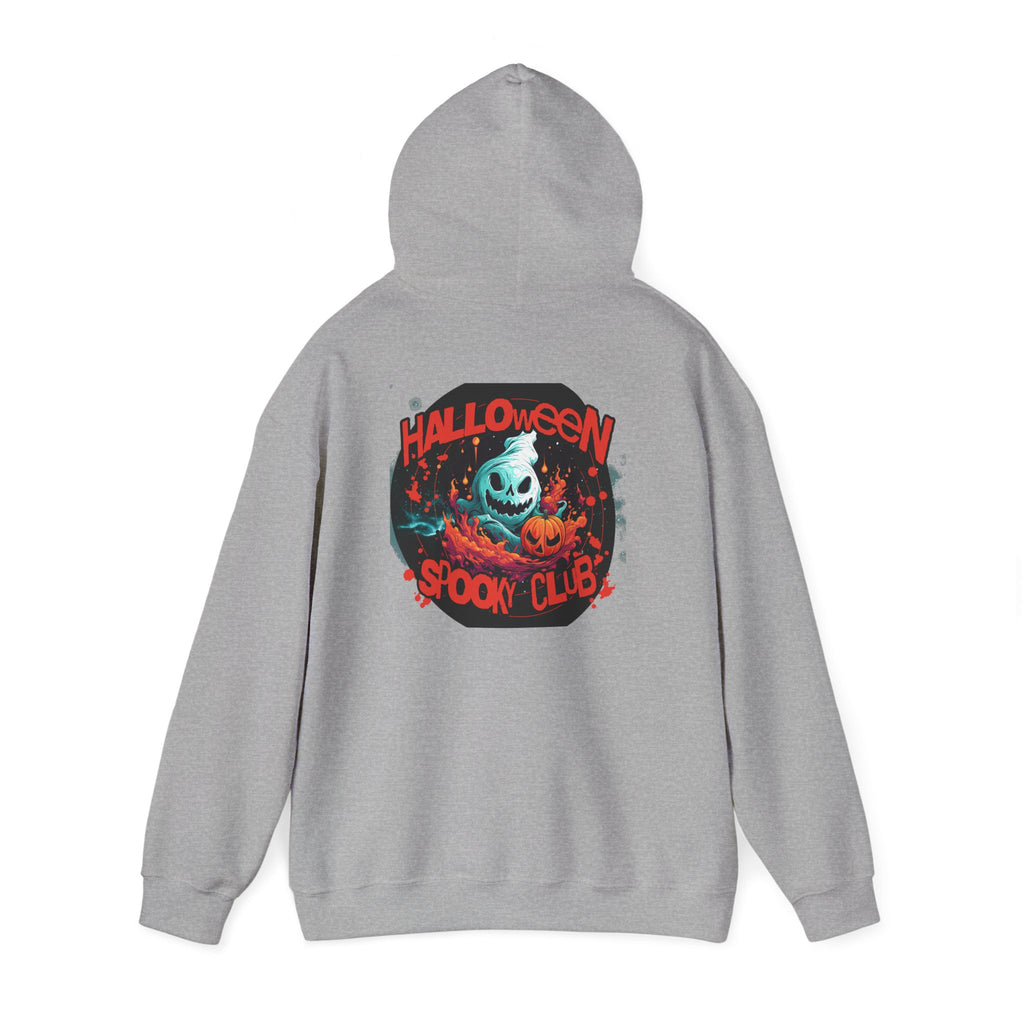 Halloween Spooky Club Hoodie — Fatality Retro Skull Horror Pullover