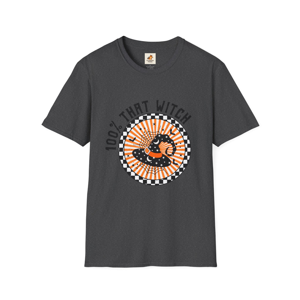 100% That Witch T-Shirt — Retro Halloween Witch Graphic Tee