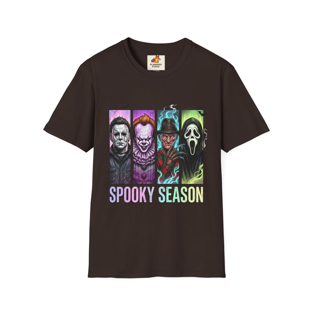 Halloween Horror Icons T-Shirt — "Spooky Season" Graphic Tee