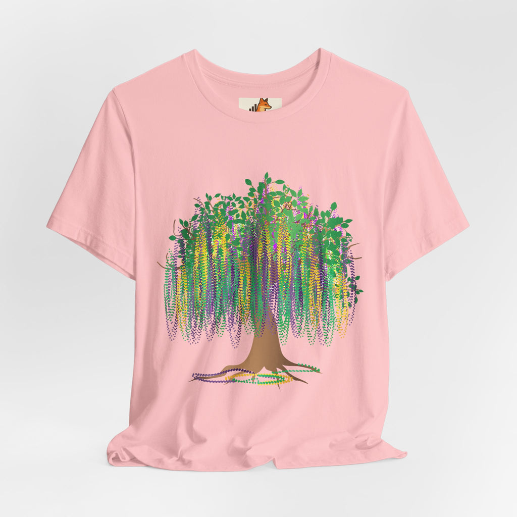 Mardi Gras Willow T-Shirt — Louisiana Fleur-de-Lis Tee