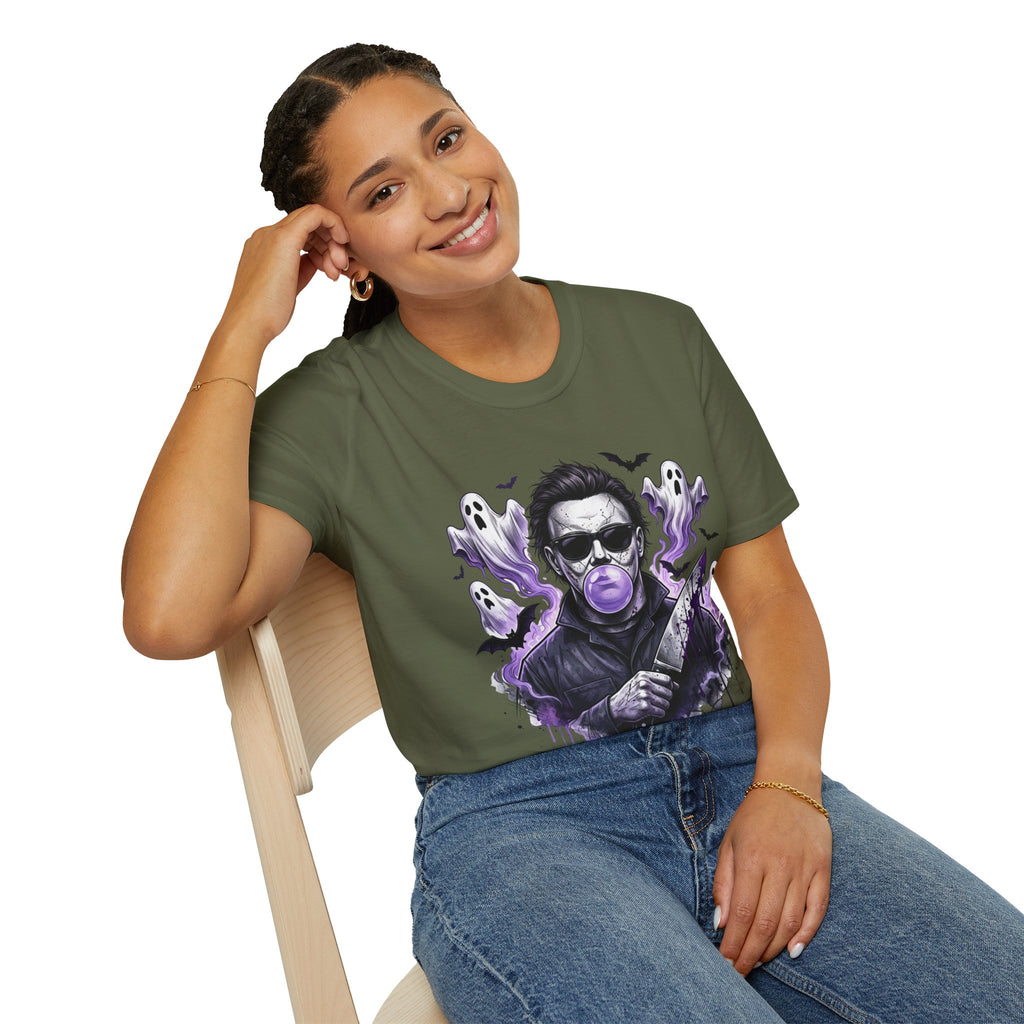 Vintage Horror Icon T-Shirt — Bubblegum Jason Design