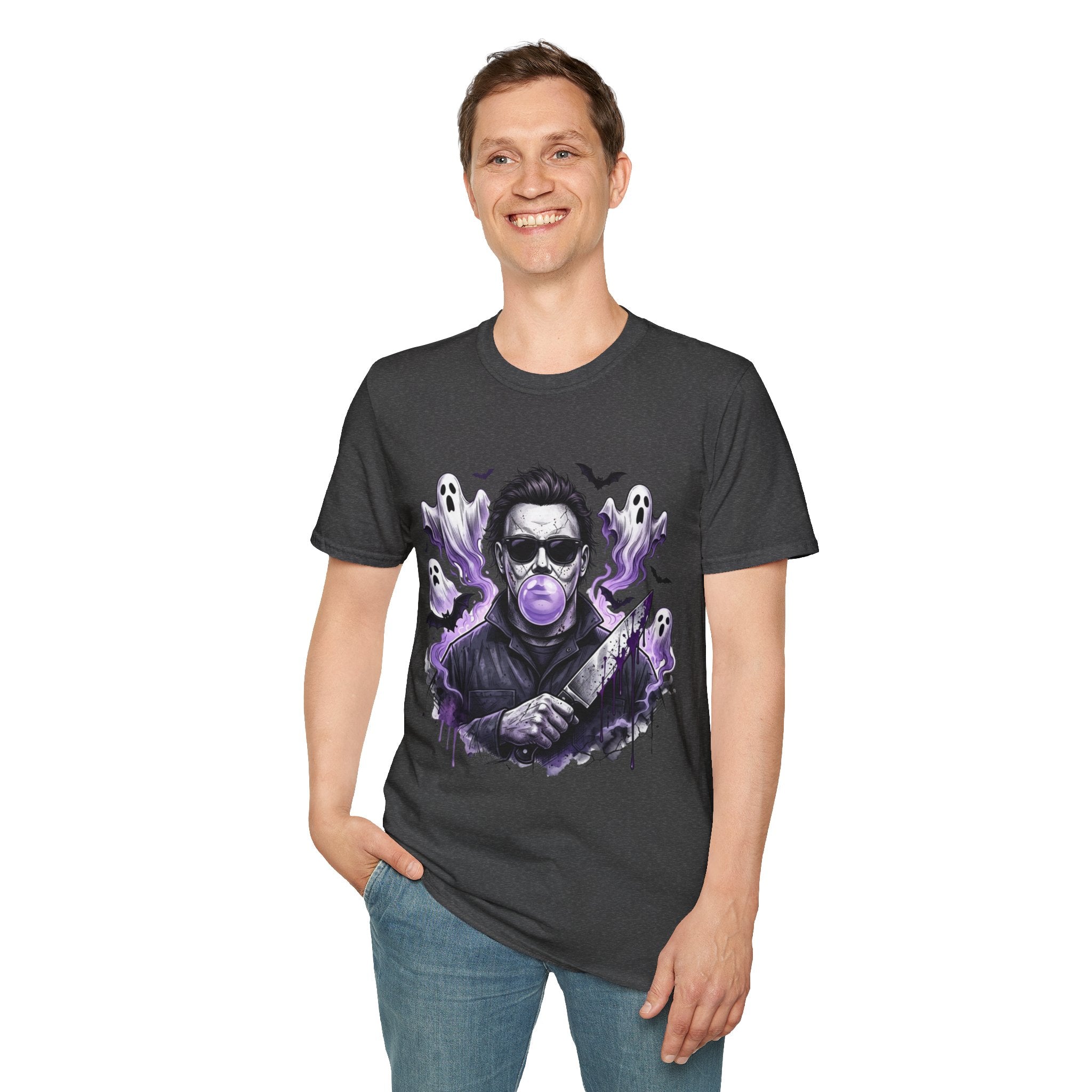 Vintage Horror Icon T-Shirt — Bubblegum Jason Design