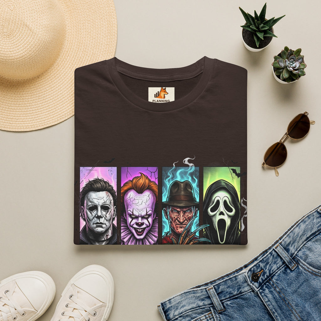 Halloween Horror Icons T-Shirt — "Spooky Season" Graphic Tee