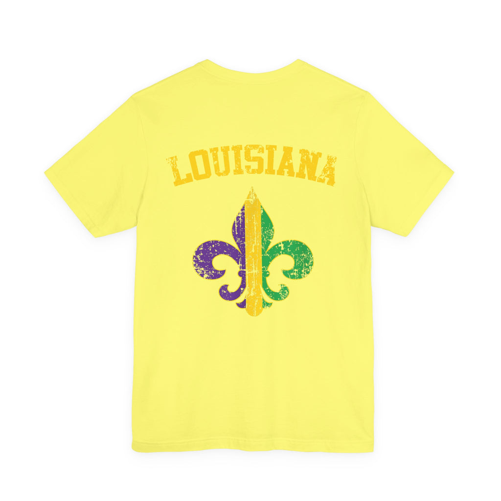 Mardi Gras 'Shake Your Bootie' T‑Shirt — Louisiana Fleur‑de‑Lis Tee