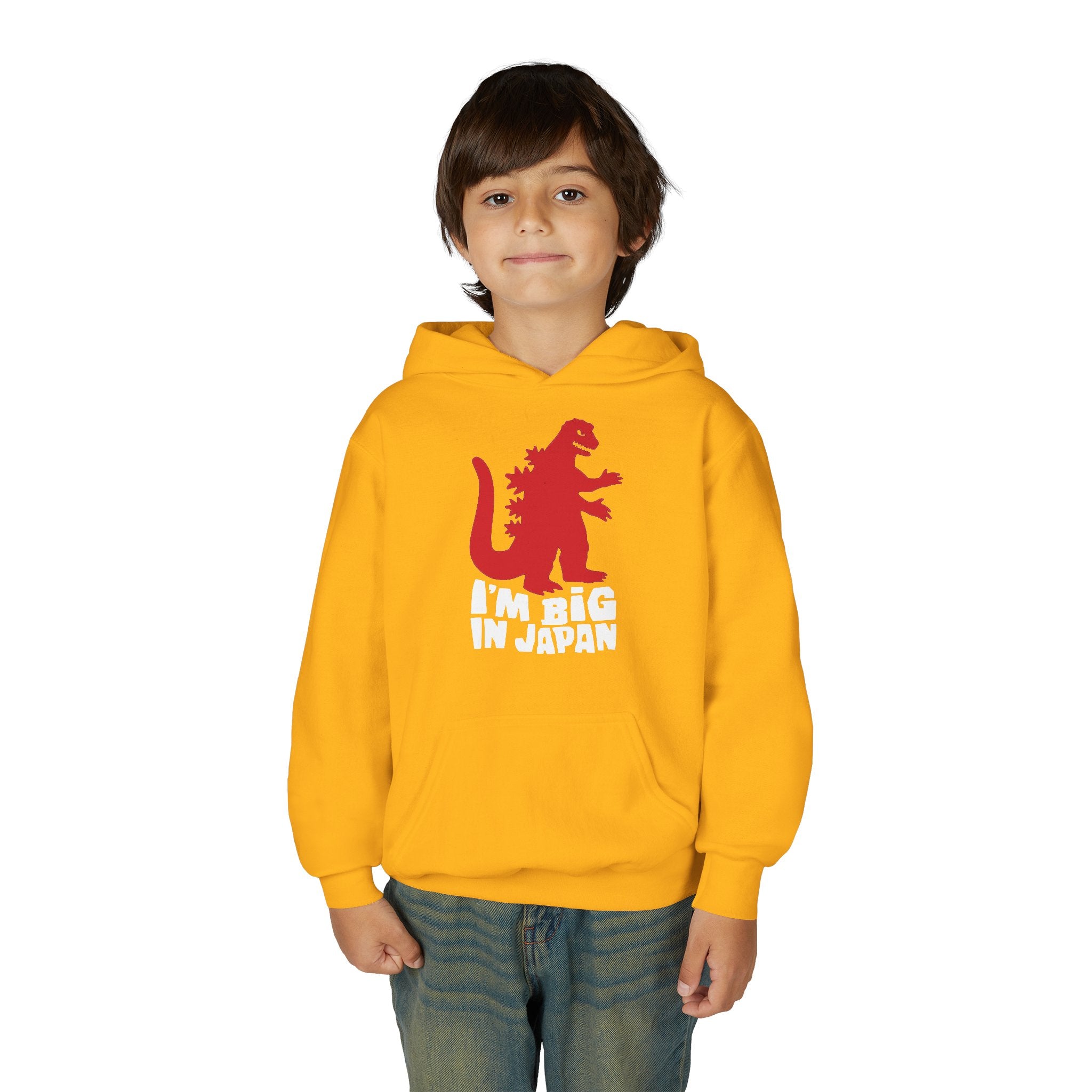 Youth Godzilla Hoodie – "I'm Big in Japan" Kids Pullover