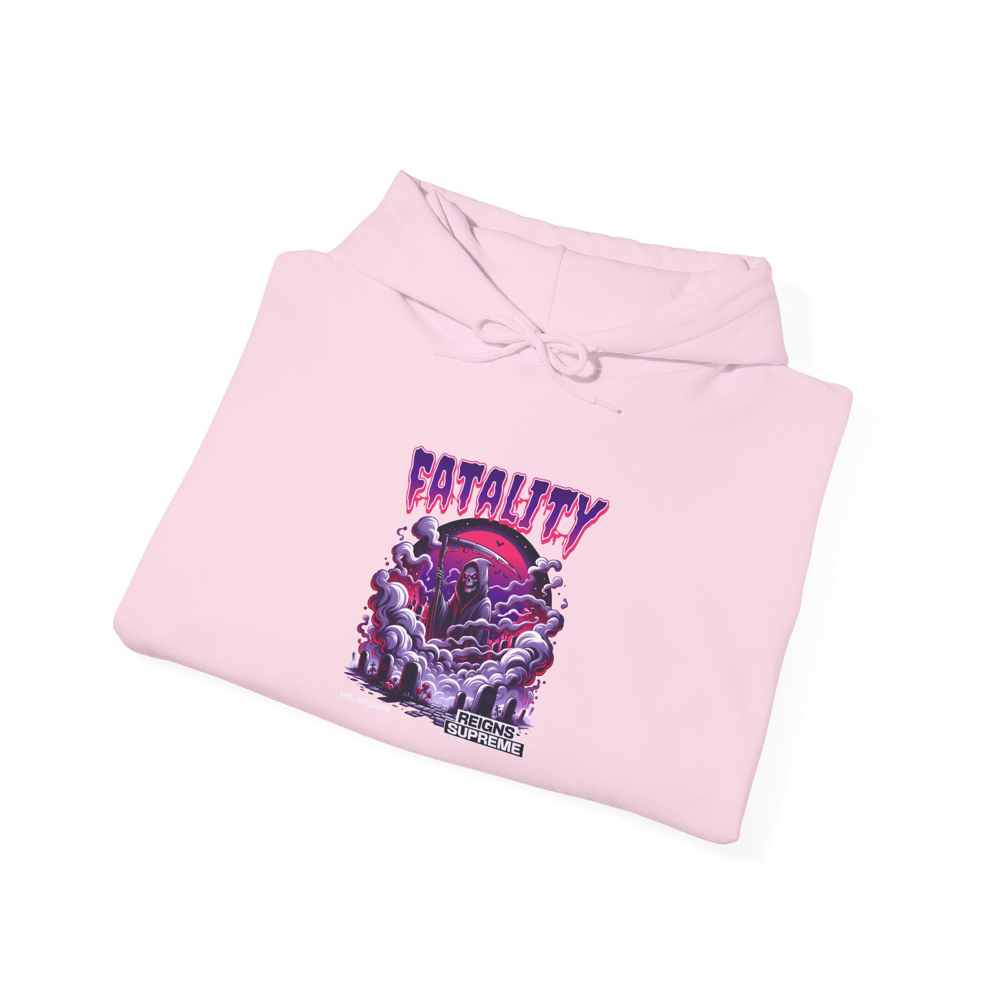 Halloween Spooky Club Hoodie — Fatality Retro Skull Horror Pullover