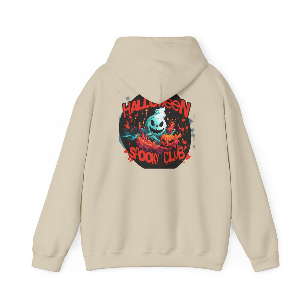 Halloween Spooky Club Hoodie — Fatality Retro Skull Horror Pullover
