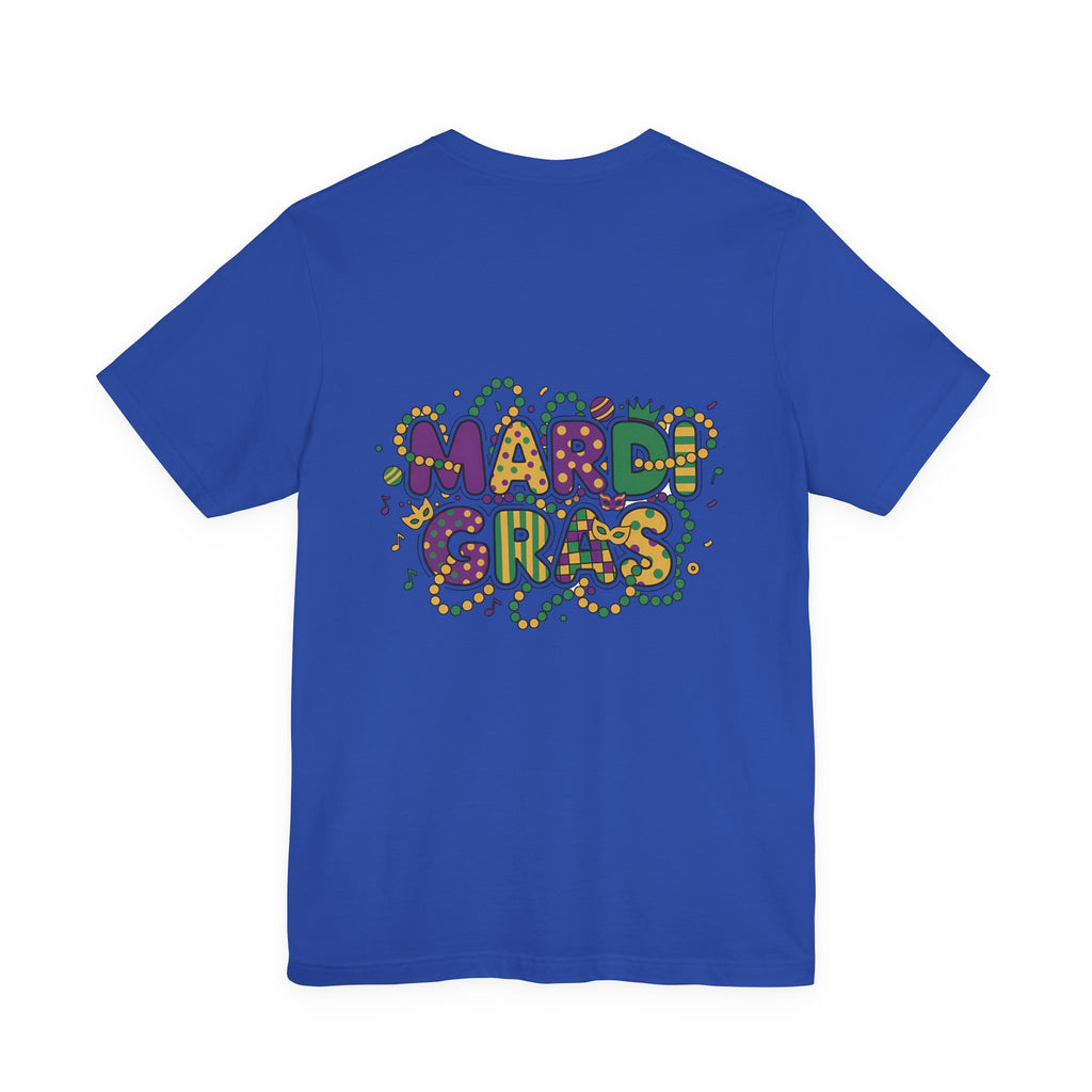 Mardi Gras T-Shirt — "Peace Love Gumbo" Festive Carnival Tee